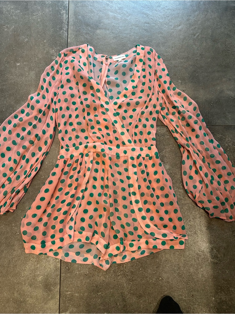 Alexandra Miro Polka Dot Romper / Shorts – Size Medium 🌸